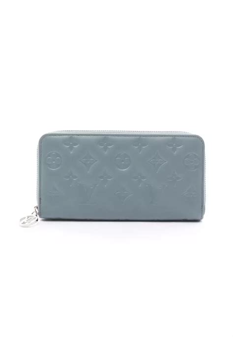 louis vuitton empreinte blue zippy wallet|louis vuitton embossed wallet.